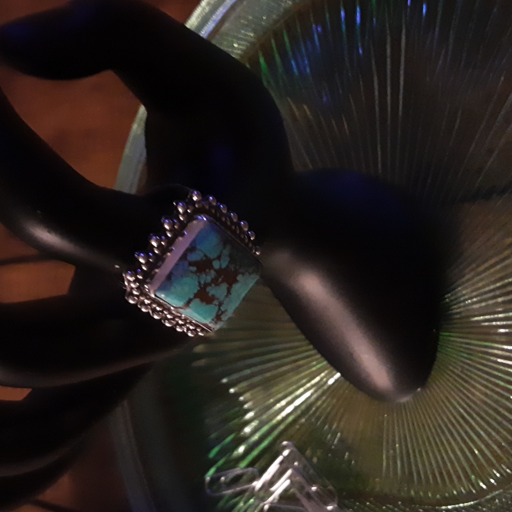 Turkish Agate Stone Ring Size 10